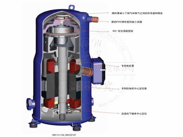 百福馬壓縮機剖面圖